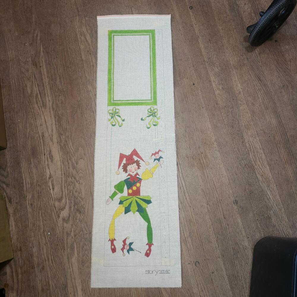 Growth Chart Handpainted Needlepoint Canvas 14 ct Appx 8x35 D2